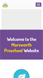 Mobile Screenshot of marsworthpreschool.org.uk